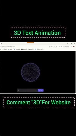 Particles to 3D Text Animation Using HTML CSS 😱😈 A Cool Name Animation Morph JS #javascript #coding
