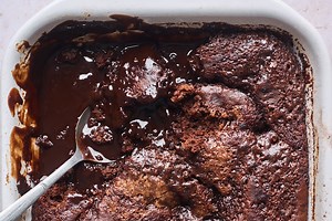 Chocolate Pudding Cake • Olive & Mango