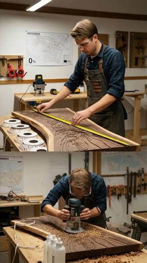 LED Resin Map Table Transformation! ✨