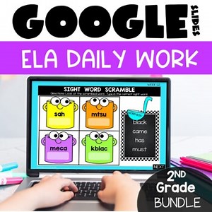 Daily Language Review 2nd Grade Morning Work Digital on Google Slides™ DOL Fun