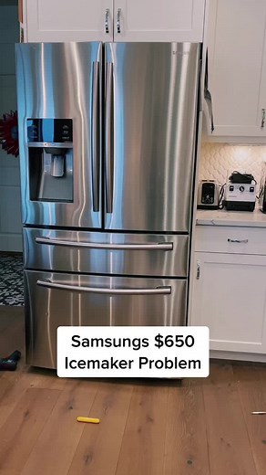 Samsung icemaker is almost guaranteed to fail! #samsung #samsungrefrigerator #appliances #dosanddonts #hometips #diy #appliancerepair #productreview #fix #homerepair