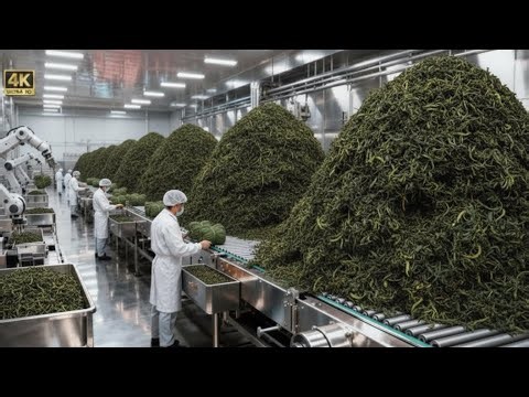 Inside the Tea Processing Factory – From Fresh Leaf to Premium Blend (Full Process)