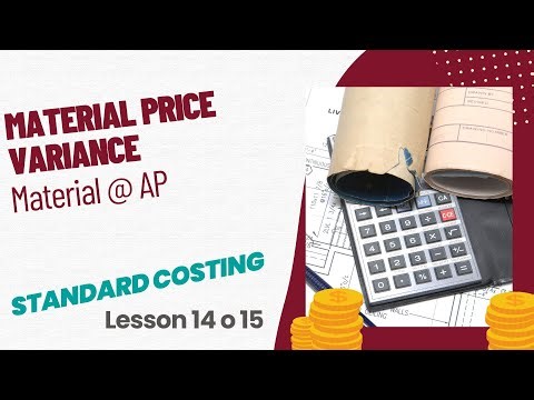 Material Price Variance - Material at Actual Price (14 of 15) | LU16: Standard Costing (MAC2601)