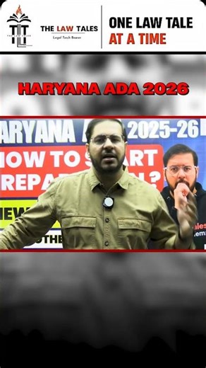 Haryana ADA 2026 Strategy - 50% Law Rule You Can’t Ignore ! #study #strategy #exam