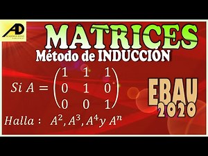 MATRICES MÉTODO de INDUCCIÓN EJERCICIO 2 EBAU MATEMÁTICAS II 2020 Academia DIEGO