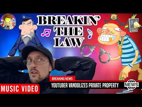 Breakin' the Law 🎵 Raptain Hook (DOING ILLEGAL STUFF ON CAMERA! FV Family Funny Vlog Music Video)