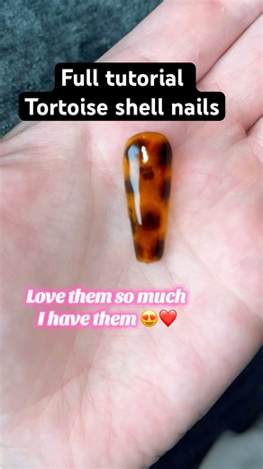 Easy tortoise shell nail art for beginners full tutorial #nails #nailart #simplenails #nailtutorial