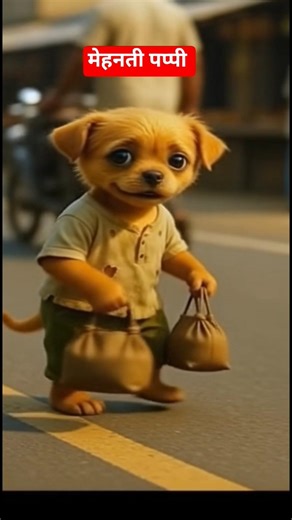 भूख से तड़पता पप्पी🥹 #shortvideo #shortsfeed #shortsviral #trending #pets#sad#love#cute#ai #animals