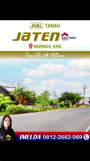 Lia Imelda on Instagram: "Dijual Tanah di Solo Timur, Tanah Solo Timur Dijual TANAH SOLO TIMUR, Call 0812-2682-069, Tanah Solo Timur Dijual ERA IREA KLIK http://bit.ly/LiaImelda-iREA Tanah Solo Timur Dijual ERA IREA, Jual Tanah Solo Timur ERA IREA, Agen Properti Terpercaya ERA IREA, Agen Properti Solo ERA IREA, Agen Properti Terbaik ERA IREA, Agen Properti Terdekat ERA IREA Office : ERA iREA Jl. Slamet Riyadi 371 Solo www.erairea.com www.erasemarang.com www.erajogja.com IG : @imelda_ireasolo #ju