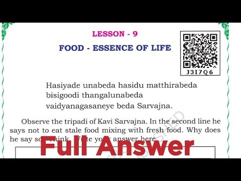 ||class 5 EVS|| Lesson -9 Food -Essence of life||#class5 #class5evs #class5th