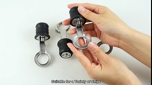 Snap Handle Drain Plug, Boat Drain Plug Fit for 1 Inch Diameter Drains, Boat Drain Twist Plug with Stainless Steel Handle