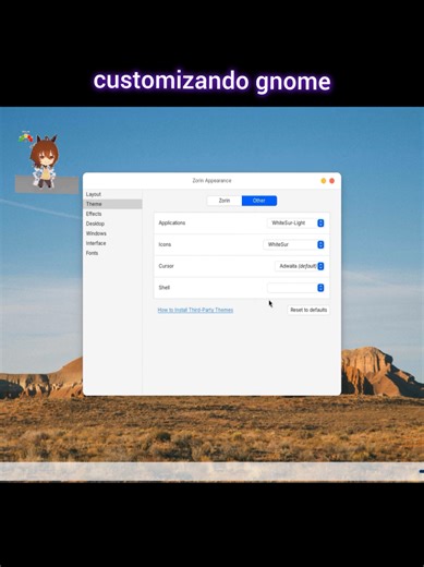 Customização do Gnome para Baixar Cortisol