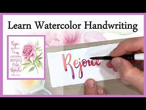 How to Create Beautiful Watercolor Hand Lettering – Easy Techniques for Beginners