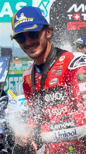 58K views · 10K reactions | 磊 Let’s party @pecco63 You deserved it… ❤️ And the social media manager is happy too  #ForzaDucati #DucatiLenovoTeam | Ducati Corse | Facebook