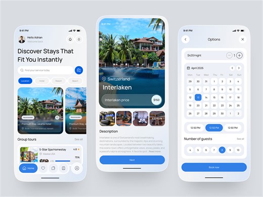 Travel & Hotel Booking Mobile App