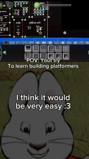 platformers is not hard to build :3 #geometrydash #gd #gdeditor
