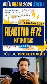 Question #72 Mathematics – UNAM 2026 Exam Guide