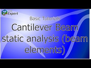 Ansys Tutorial: Cantilever beam static analysis (beam elements) #6