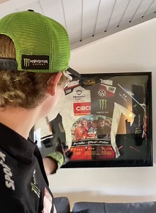 18K views · 1.1K reactions | Since the very start of my motorsport career, OMP Racing have been by my side - or more accurately on my hands, feet and body!  Check out a little history tour of some of mine and my father's old racesuits, race gear, sim gear and other special things in our house!  | Oliver Solberg | Facebook