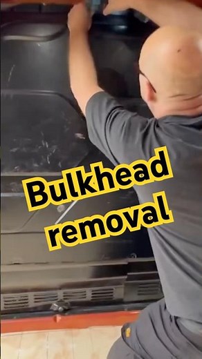 Bulkhead removal #shorts #vanbuild #campervanconversion