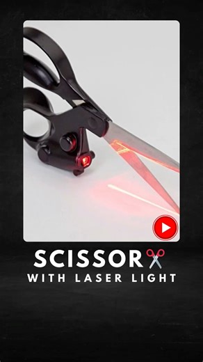 ✂️ Magic Scissor with Laser Light – Perfect Cutting! #kutubinteriors #diy #scissors