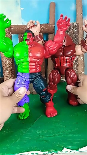 Happy Combine Hulk's & Juggernaut l Marvel Toys #youtubeshorts #viralshorts #marveltoys #hulk