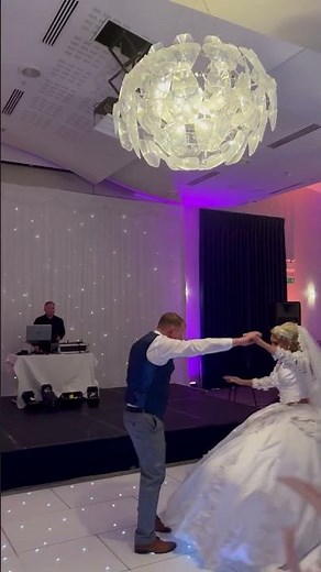 Bride and groom first dance