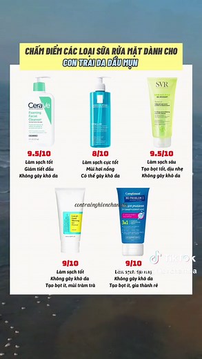 Sữa Rửa Mặt Dành Cho Da Dầu Mụn Nam: Review và Tips