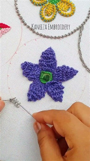 blanket stitch with picot #embroidery #handemroidery