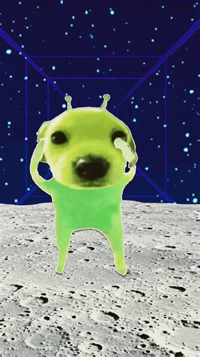the green alien dog dance#memes