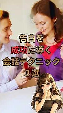 告白前に関係を温める3つの会話テクニック【恋愛雑学】#告白 #恋愛心理学 #女性心理 #片思い #告白成功 #恋愛テクニック