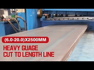 2025 Heavy Gauge Cut To Length Production Line (20MM)-- KINGREAL SLITTING