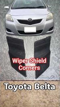 Toyota Belta Wiper Shield Corners Review - SHAH Nafees Traders Toyota Belta Viper Shield Corners