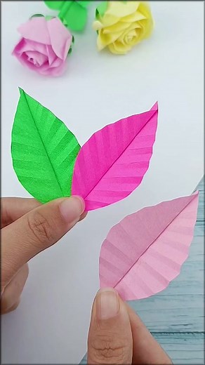 Colorful Leaves Tutorial - DIY Handcrafts Paper Tutorial