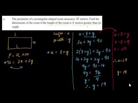 Simultaneous Equations III Application Problems 1