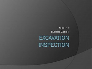 Excavation inspection - SlideServe