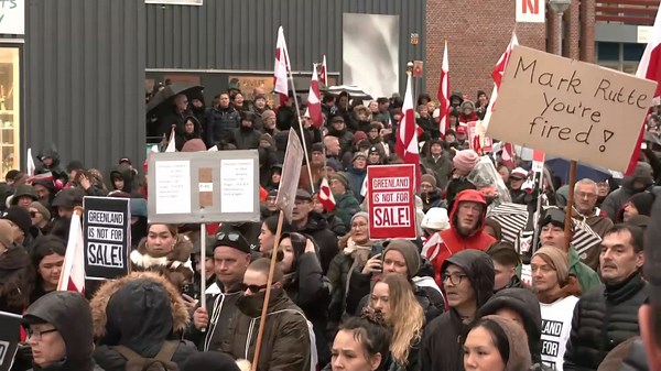 Greenland residents stage 'Stop Trump' protest as president continues threats