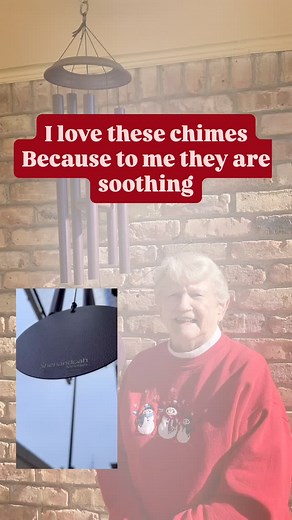 49 reactions · 3 comments | Susie loves her chimes 殺 Give your loved ones a gift that (seriously) offers peace and comfort  A gift that will keep on giving! ✨ #corinthianbells #windchimes #soothingsounds #formom #giftsthatgiveback | Wind River Chimes | Facebook
