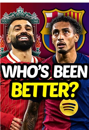 Salah vs Raphinha: Who's the Best Winger of 24/25?