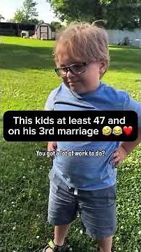 POV: This kid is at least 47 and in his 3rd marriage 😂🫶❤️ #shorts