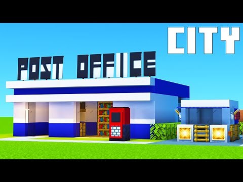 Minecraft: How To Make a Post Office And Post Van