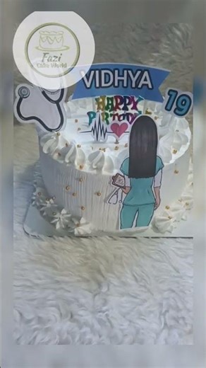 simple nurse cake ‪@fazicakeworld‬