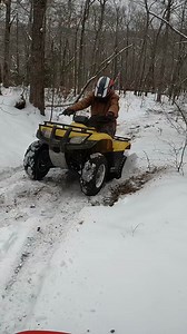 Snow Yeah! This ATV rider accelerates and hops up on a slippery snow-covered mountain trail! #fullthrottleatvaction #gopro #sendit #fun #atv #honda #400ex #recon #offroad #dirtbike #motorcycle #riding #stunt #skills #quads #ATVriding #Offroad #TrailRiding #MountainAdventure #PineForest #ATVlife #Outdoors #AdventureVlog #4x4 #Explore #ozarks #ozarkmountains #ozarknationalforest | Full Throttle ATV Action
