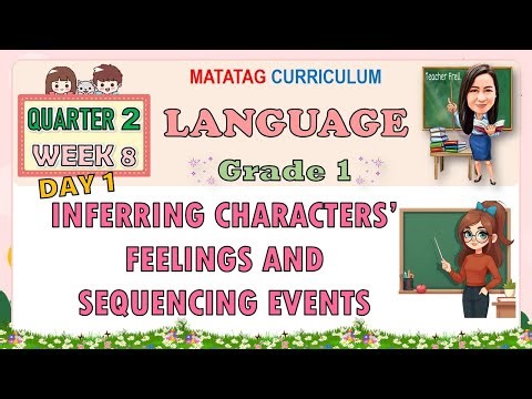 LANGUAGE 1 QUARTER 2 WEEK 8 DAY 1 | INFERRING CHARACTERS' FEELINGS AND SEQUENCING EVENTS | MATATAG