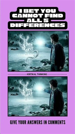 Expecto Patronum! Can you find all 5 differences? ⚡
