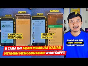 8 CARA INI AKAN MEMBUAT KALIAN NYAMAN MENGGUNAKAN WHATSAPP🔥 CLONAPP MESSENGER‼️