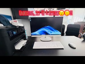 UNBOXING, SET-UP & REVIEW OF NEW HP ALL IN ONE COMPUTER FROM BEST BUY!