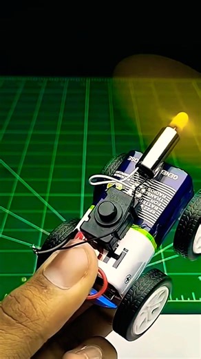 how to make a mini drone motor car using by four wheel#dcmotor #battery #eloctronic #shorts