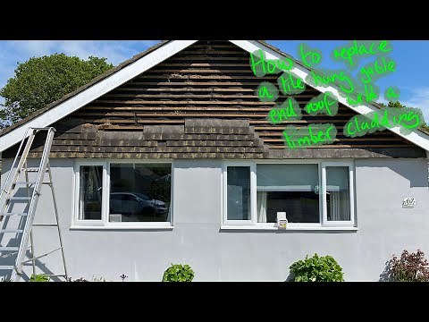 How to replace a tile hung gable end with a timber tongue & groove cladding