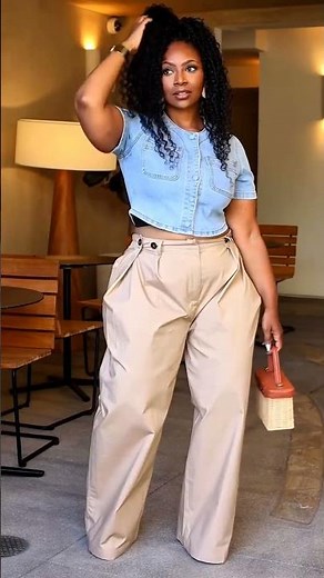 Trousers That Show the Wonderful Beauty of Plus Size Black Women #plussize #fashion #style